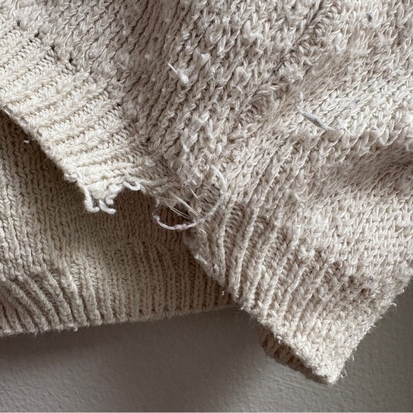 Cream Sweater with Black Mustache Design - Picture 5 of 8